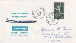Erstflug AIR FRANCE Paris - Zürich 1970 (nur 100 Stk. !)