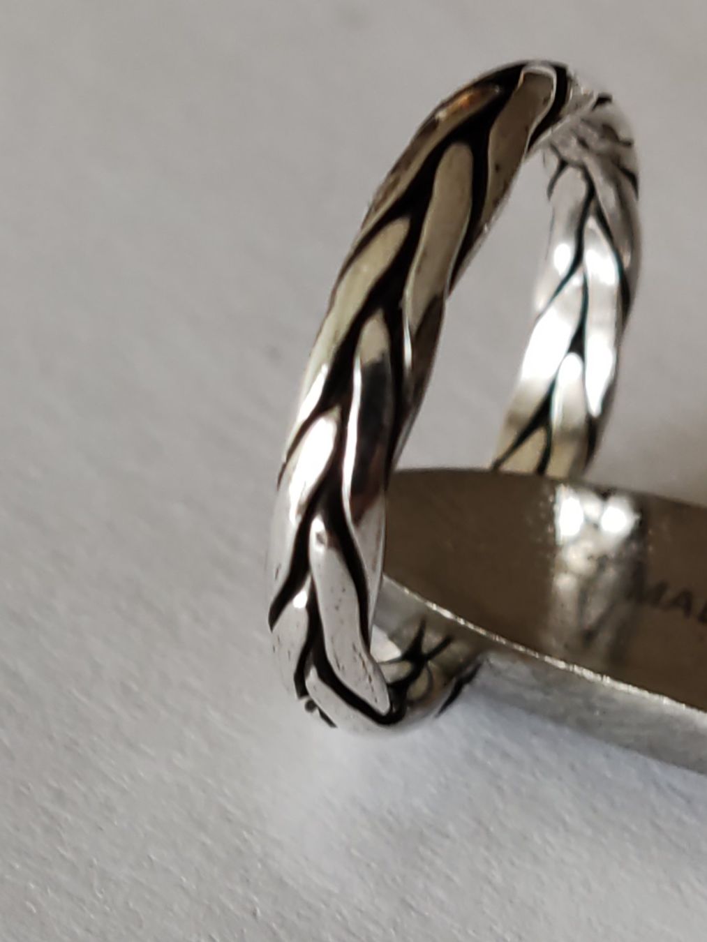 Anelli: Ring Silber mit Muster Grösse 60 – Nuovo (secondo la descrizione) da Laufen venduto da Sunjupite7 5