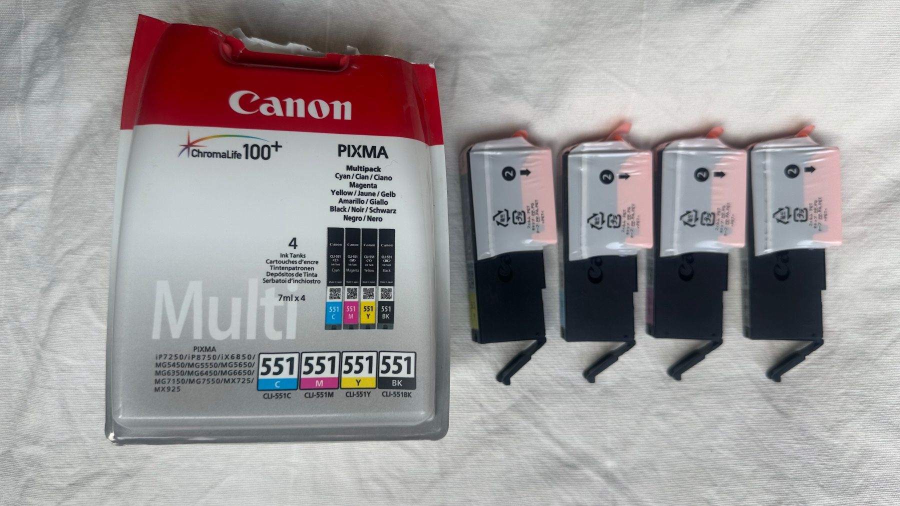 Canon Druckerpatronen & Toner: Canon Tintenpatronen Multipack CLI-551 4 Stück – Neu (gemäss Beschreibung) aus Basel von mediaTon 2