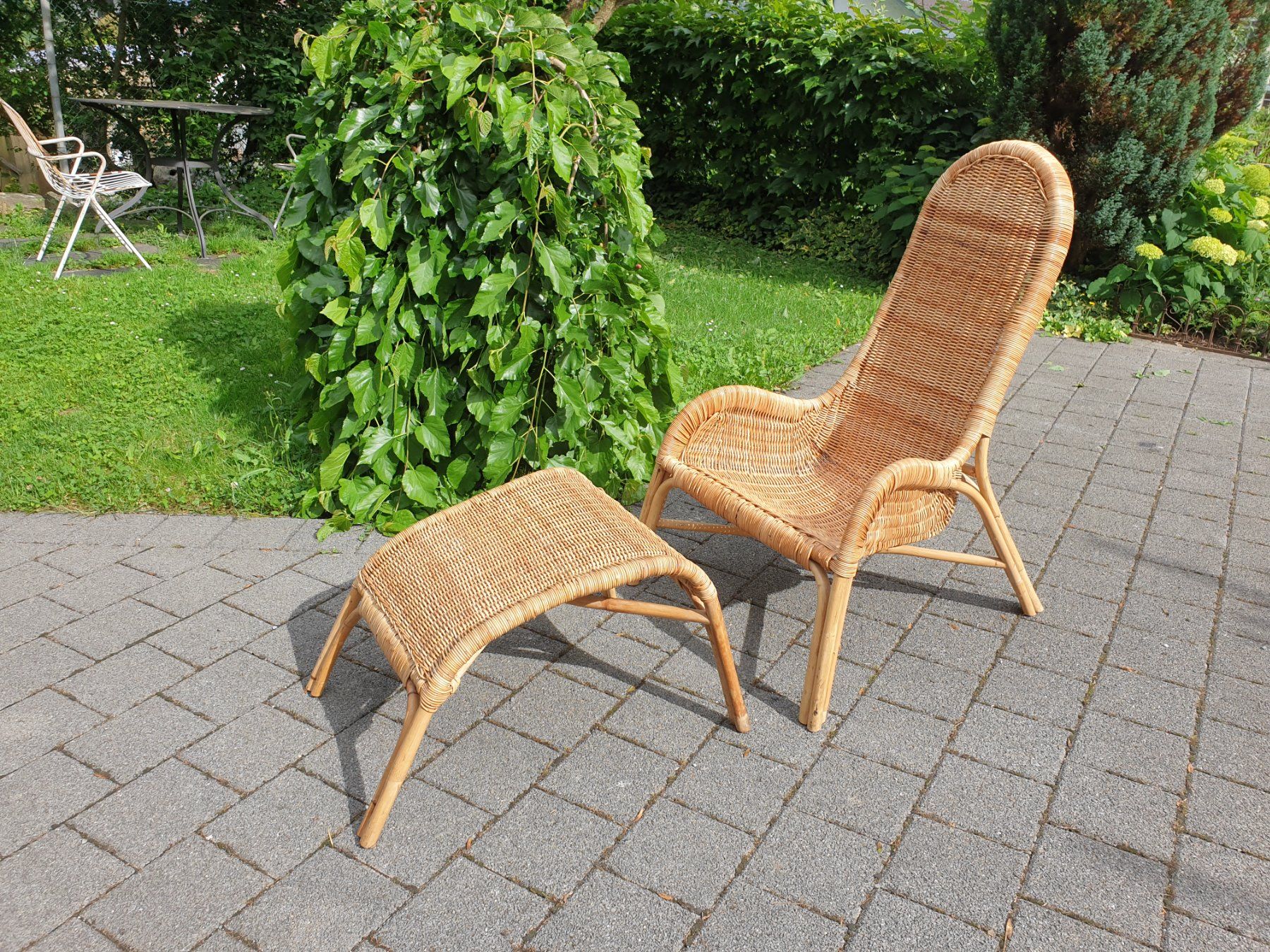 Poltrone: Wicker Rattan Armchair 80's – Usato da rebstein venduto da spacy73 2