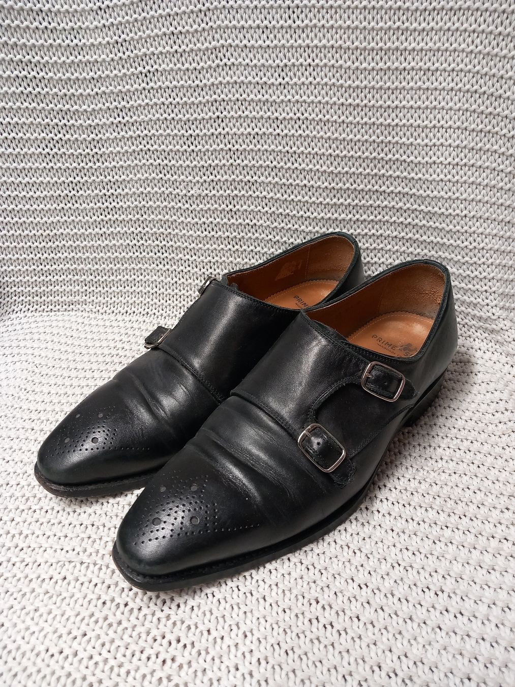 Herrenschuhe: PRIME SHOES Double Monk Strap, Gr. 6/40 Leder – Gebraucht aus Gwatt (Thun) von umwelt-brocki