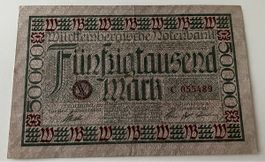 Deutschland 50‘000 Mark 1923