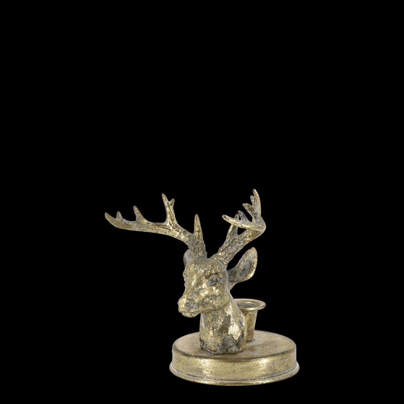 Kerzenständer: SALE! Kerzenständer mit Rentier aus Eisen, Chic Antique – Neu und originalverpackt aus Innertkirchen von Glatthard-Interior 2