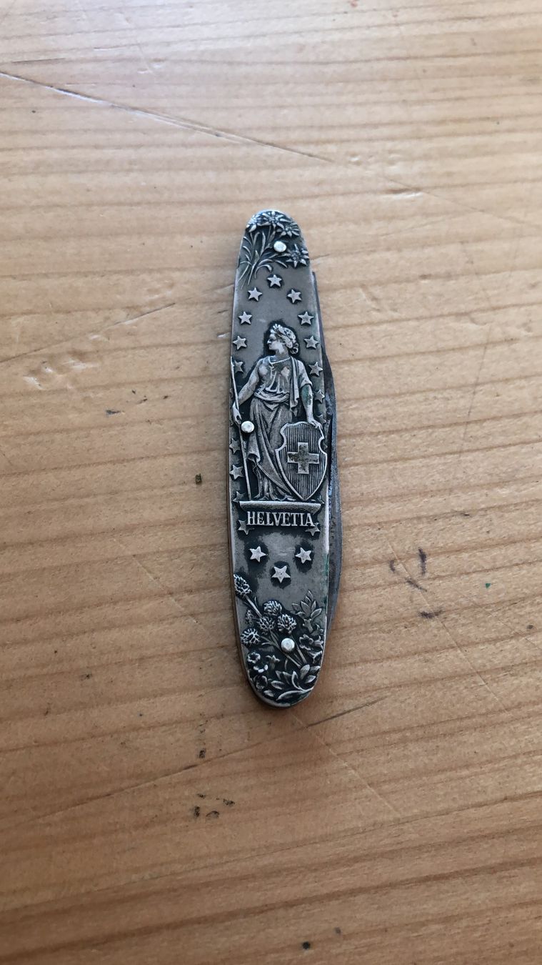 Wenger Coltelli tascabile: Uraltes Wenger Sackmesser mit Originaletui – Usato da Adliswil venduto da Tito088 2