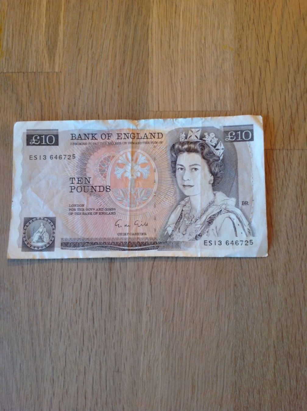 Banknoten: 10 livrés Anglais de 1982 TB – Gebraucht aus Villars-sur-Glâne von Graca03