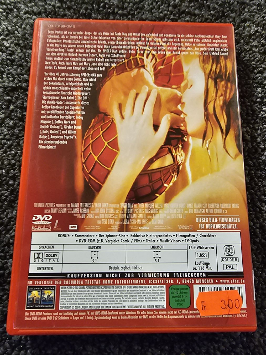 Tutti i DVDs: Spiderman (20768) – Usato da Ruswil venduto da jan_bxl5 1