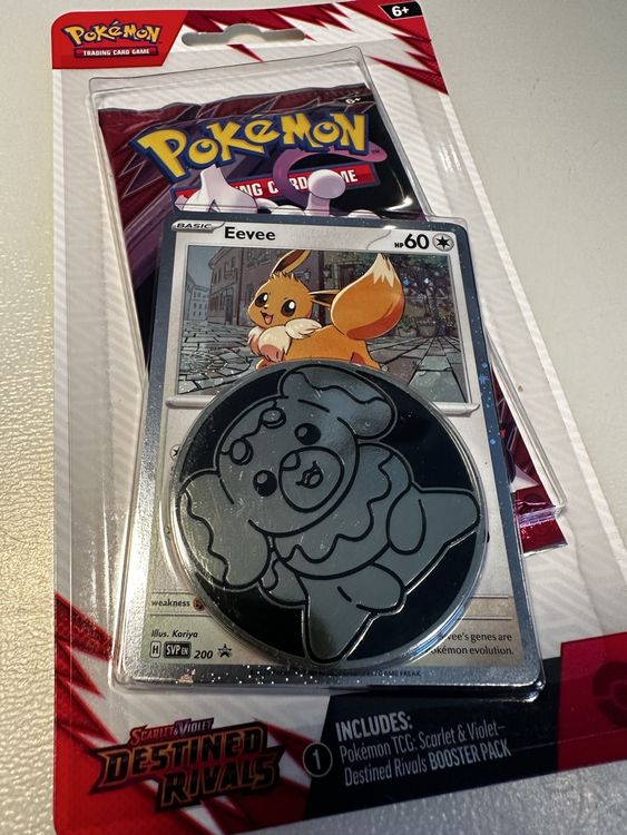 Destined Rivals🇬🇧 Checklane Blister Eevee Promo (Neu und ...