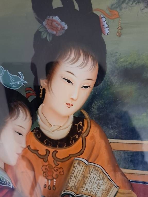 Dipinti: Tableau chinois – Usato da La Chaux-de-Fonds venduto da atipik