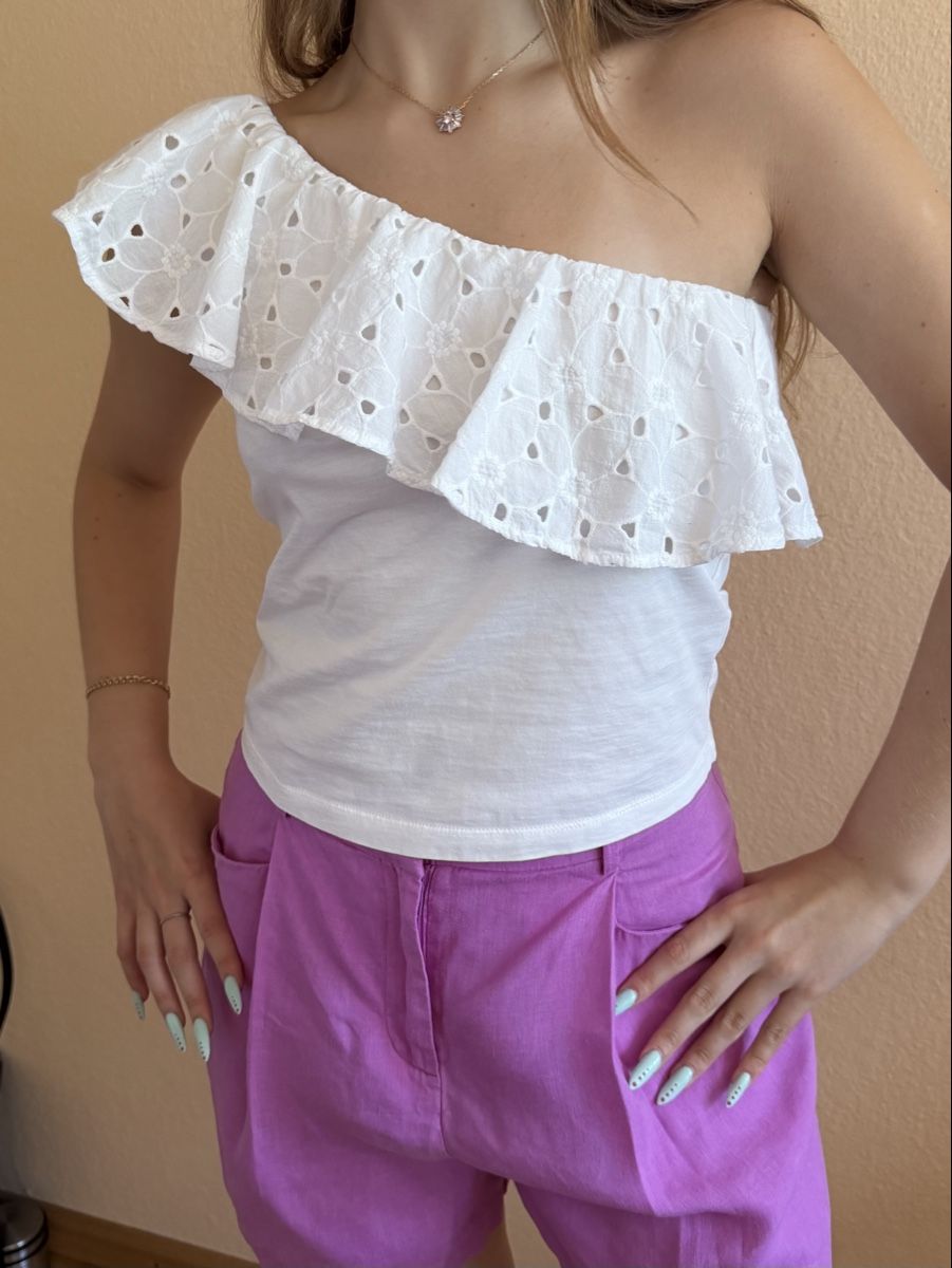 Mango T-shirt: MNG ONE-SHOULDER TOP – Nuovo e nell'imballaggio originale da Puplinge venduto da yav_9r9f