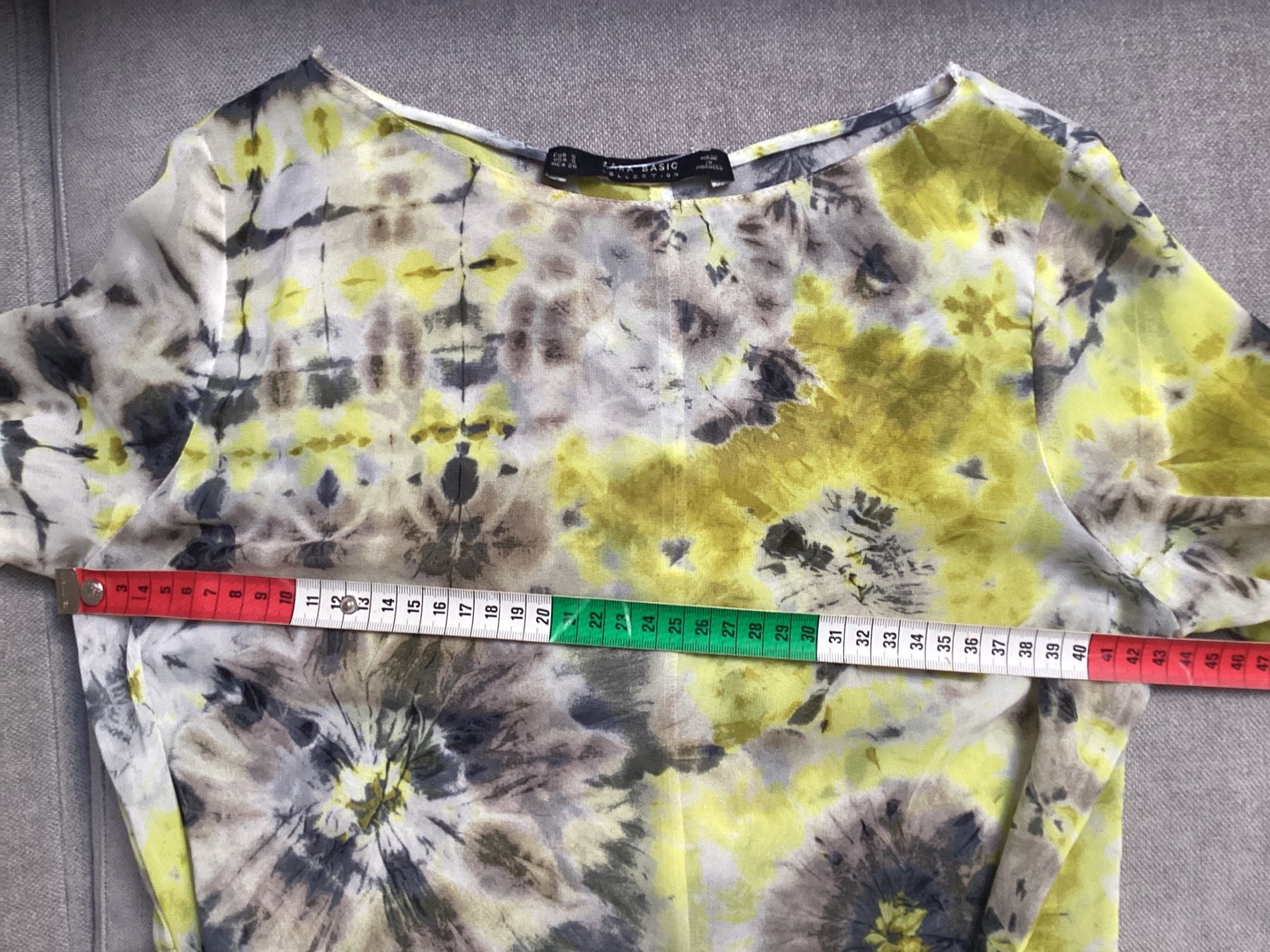 Zara Blusen: Zara Basic Bluse sehr schön Damen Batikmuster Gr. S – Gebraucht aus Homberg b. Thun von Homata 3