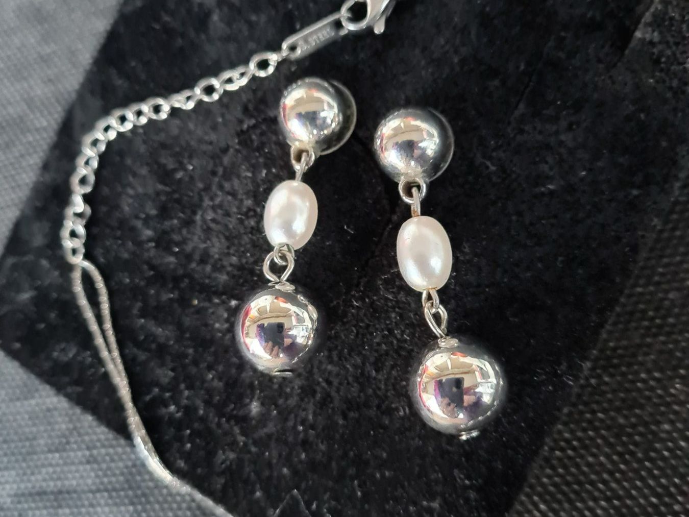 Altri gioielli: LOT SET COLLIER & OHRRINGE MIT PERLEN, AISI INOX – Nuovo (secondo la descrizione) da Münchenbuchsee venduto da babilibern 3