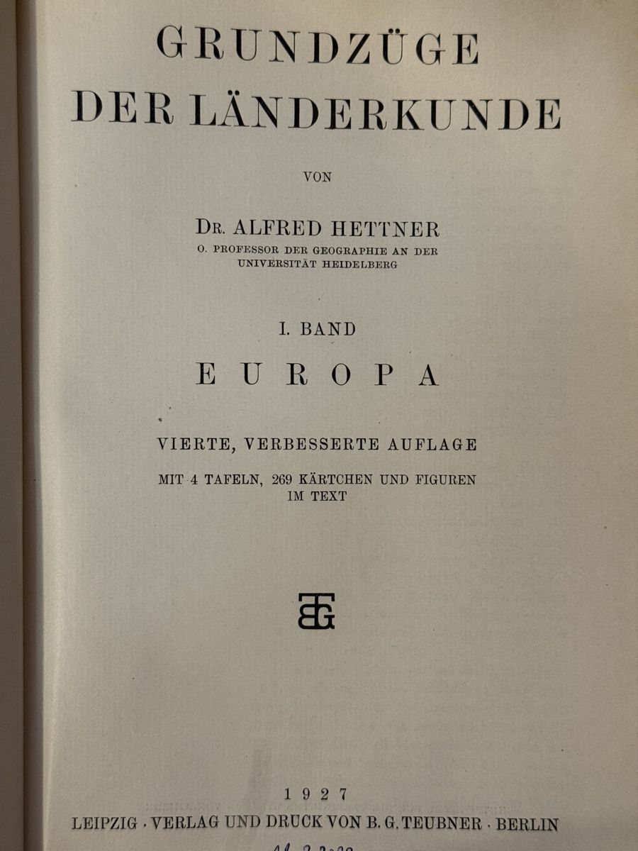 Bücher: Länderkunde 1927 historische Dokumentation – Gebraucht aus Goldach von igwhitestar 1
