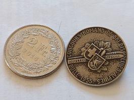 médaille Ski Club Bulle 1955 concours romand Fribourg 
