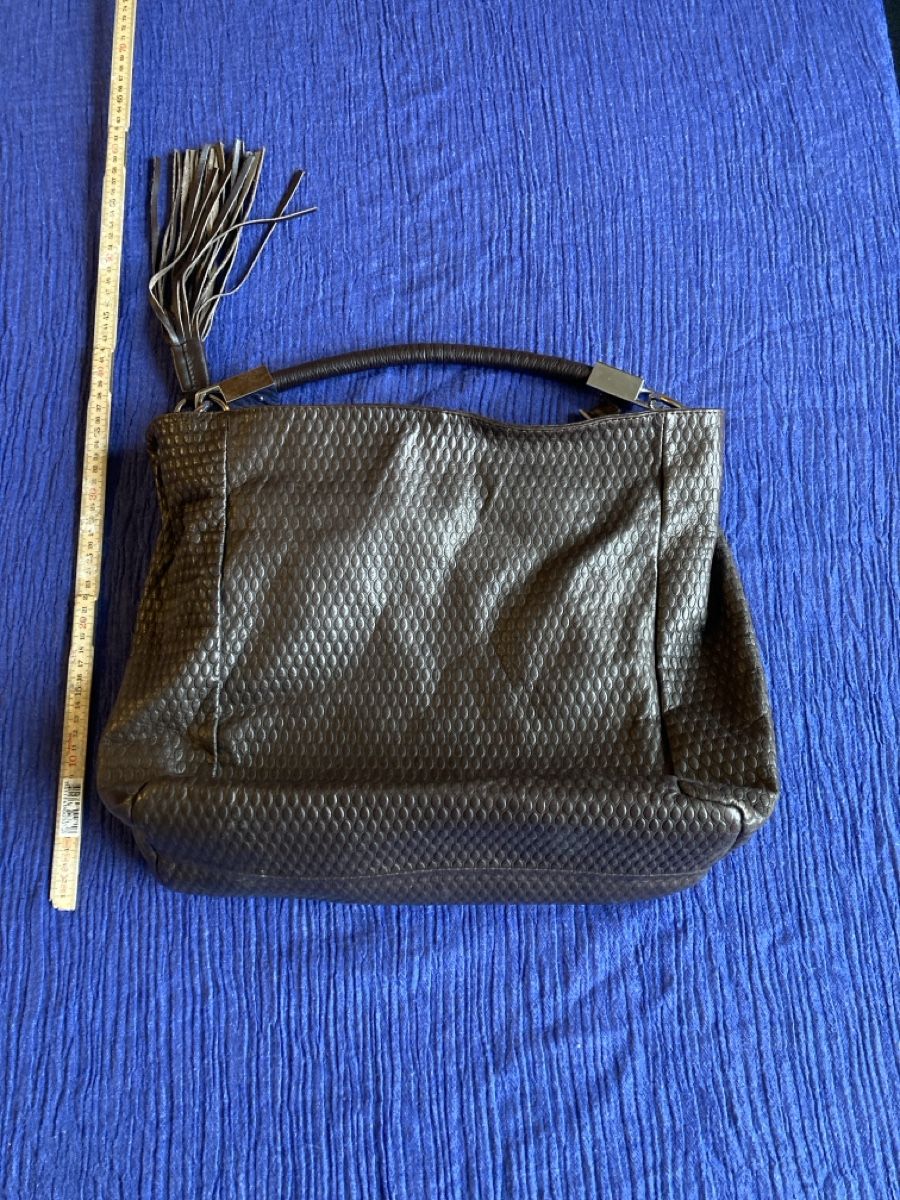 Taschen für Damen: Braune Ledertasche - Fransen-Design - Made in Italy – Gebraucht aus grüningen von Luchs07 1