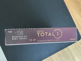 Dailies Total 1 One-Day Contact Linsen - 1.50