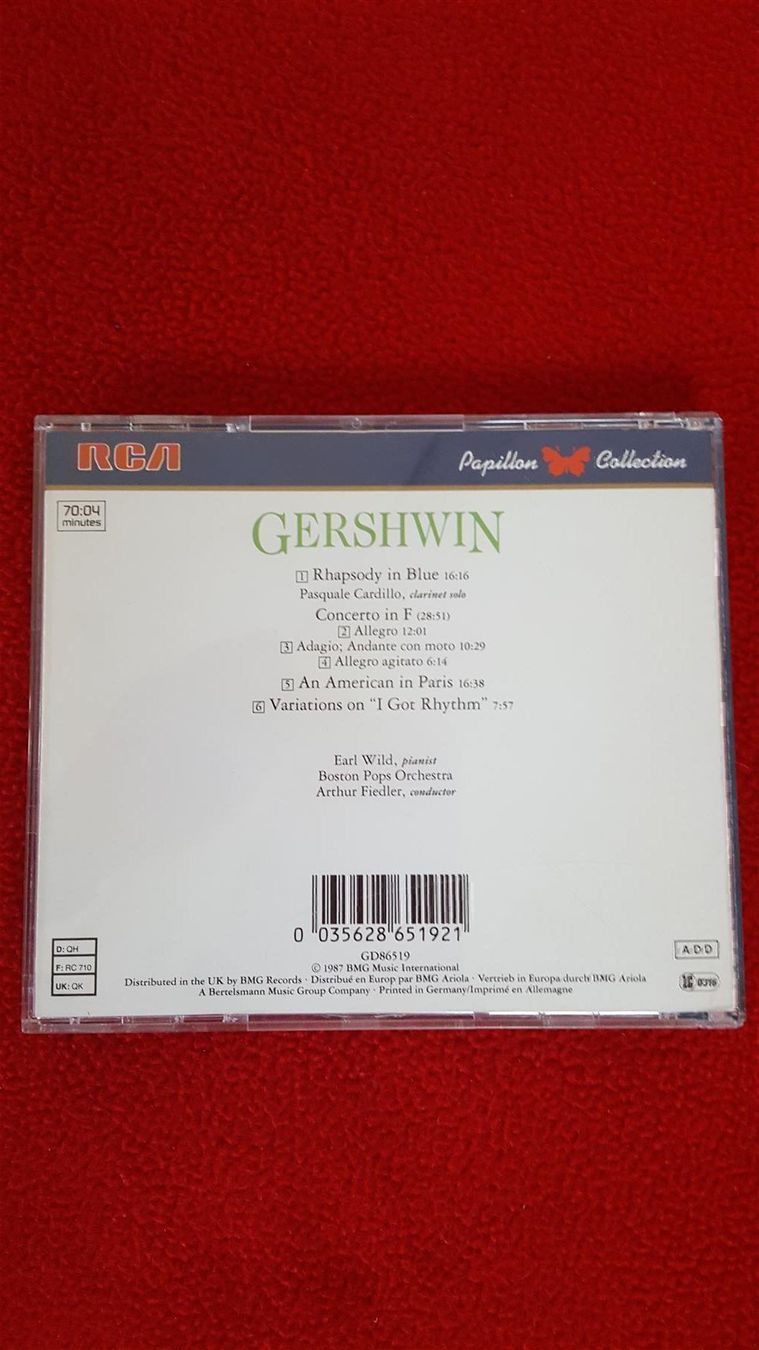 CD: 6 ausgewählte Stücke von GERSHWIN – Usato da Winterberg ZH venduto da Gemini63 1