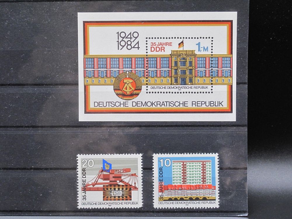 DDR 1984 35 Jahre Jubilaeum / Block 77 ** (Gebraucht) in Wil SG für CHF ...