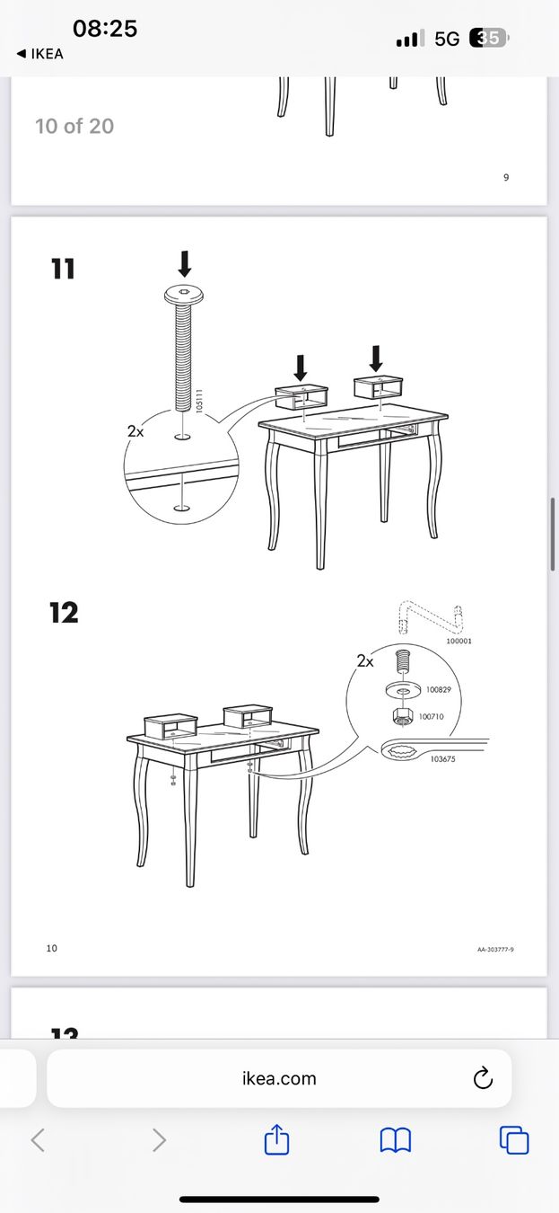 Ikea Tavoli da trucco: Ikea Hemnes Frisiertisch / Schminktisch – Usato da Zürich venduto da Luzern033 4