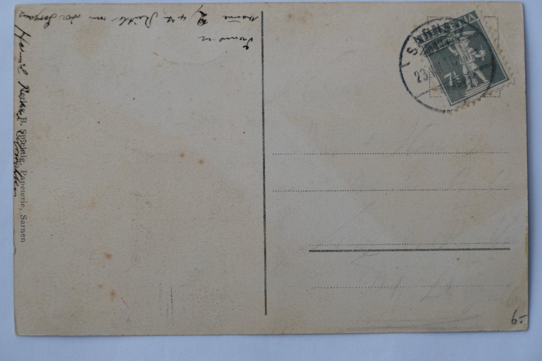 Cartoline postali: Ansichtskarte Sarnen Gymnasium um 1918 – Usato da Ehrendingen venduto da nicoro50 1