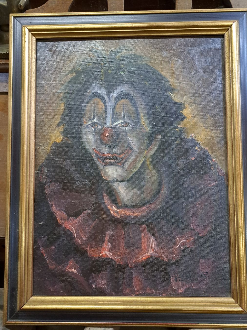 Dipinti: Clown Ölgemälde Signiert – Usato da Grossdietwil venduto da hufi10 1