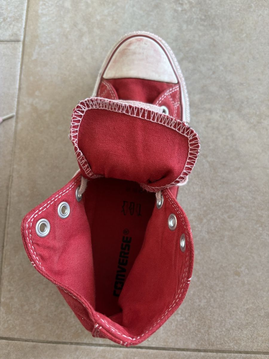 Converse Scarpe da uomo: Red Converse All-Star Hi-Tops Gr. 40 – Usato da Baden venduto da est_92cz 5