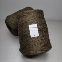 Kaschmir 100% von Loro Piana Coarsehair 485g Oliven grün mel