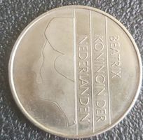 Seltene 2 1/2 Gulden Münze - Beatrix Königin der Niederlande