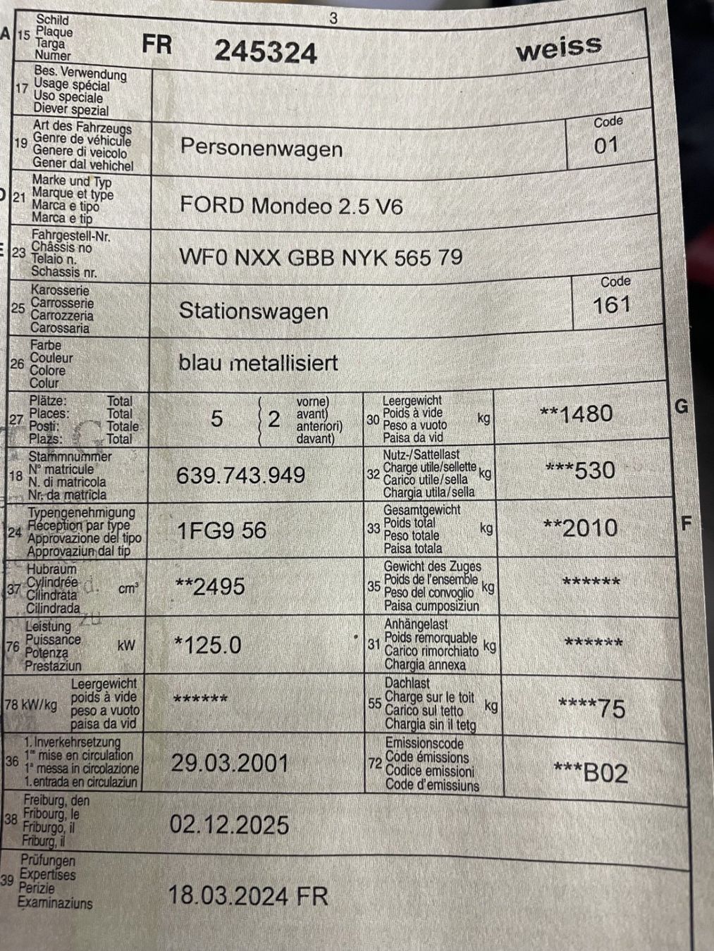 Ford Automobili: Ford Mondeo V6 – Usato da St. Ursen venduto da michelle027 6