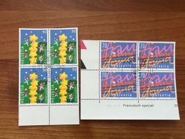 2000   CH Erstag gest.Viererblock mit Tab  (K174)