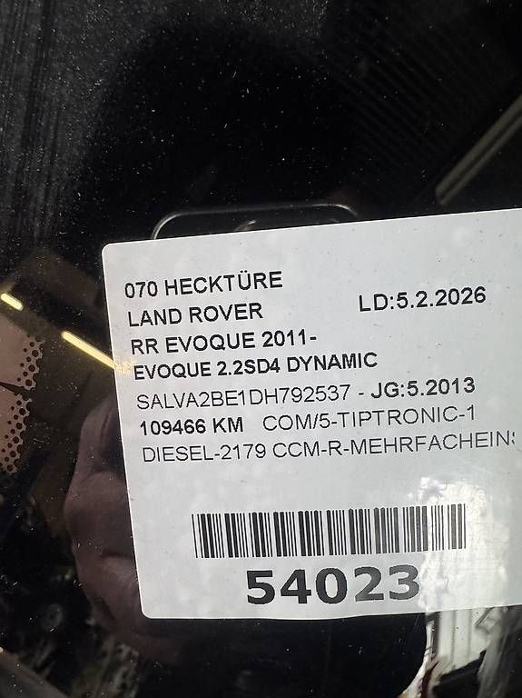 Tutti pezzi di ricambio auto: Heckdeckel Land Rover – Usato da Marbach Sg venduto da GarageFreund 1