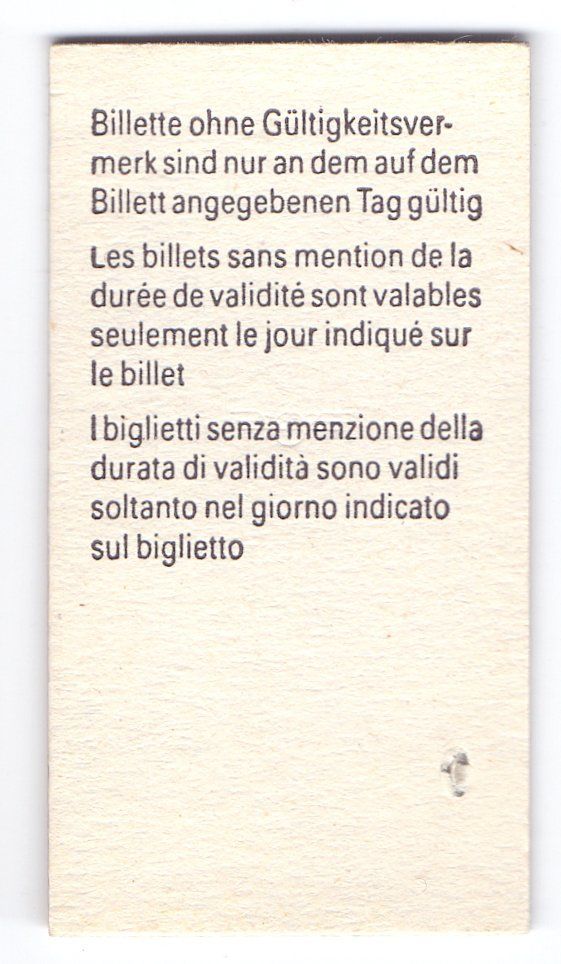 Biglietti: Billette Lungern - Giswil – Usato da Langenthal venduto da Sammlungs_aus 1
