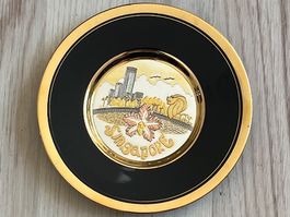 PORZELLAN-TELLER / 24 K GOLD EDGET / „The Art of Chocin“!