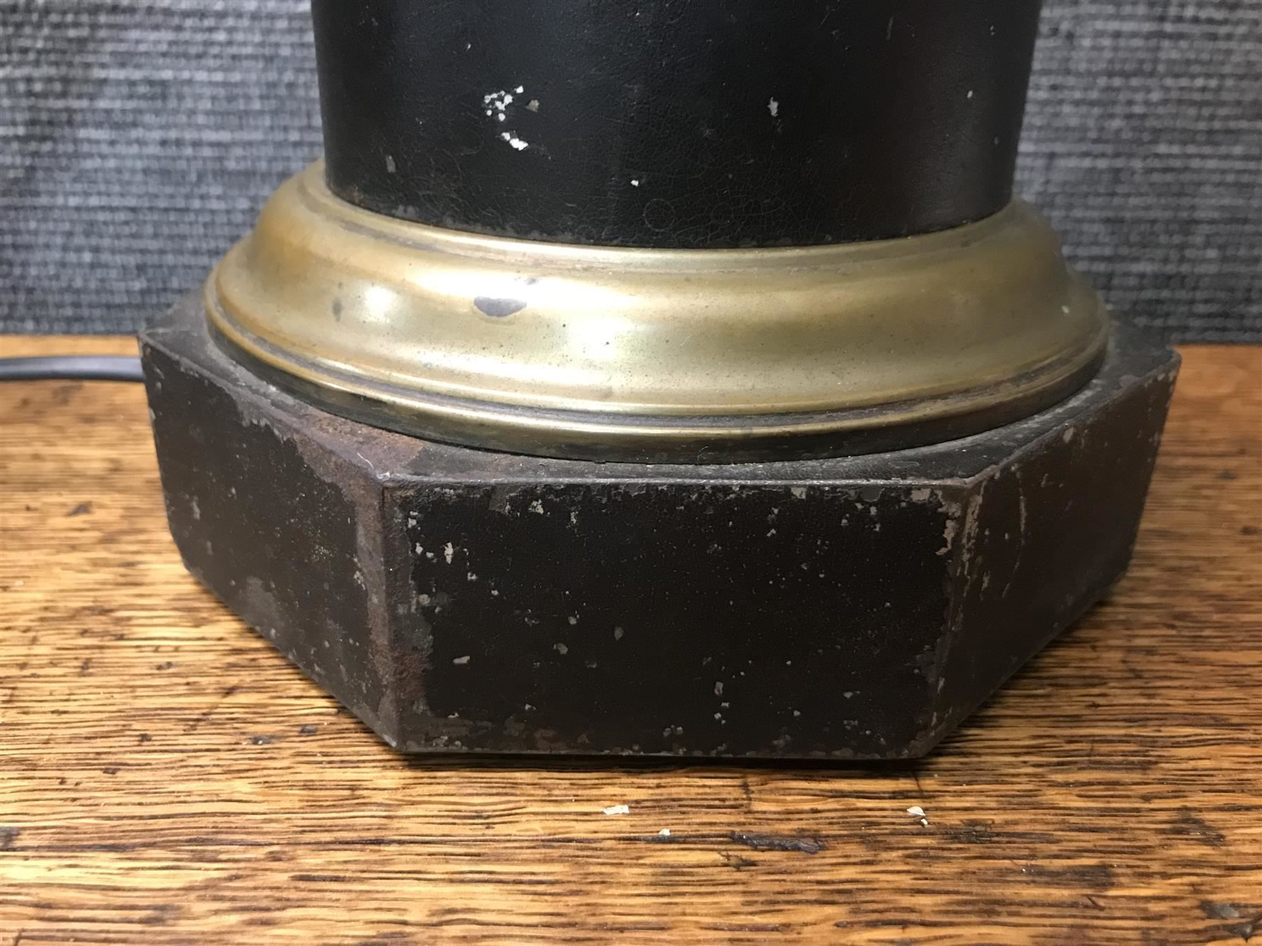 Lampade: Lampe Sockel um 1880  Messing & Eisen, a – Usato da Laufenburg venduto da industrial-silence 2