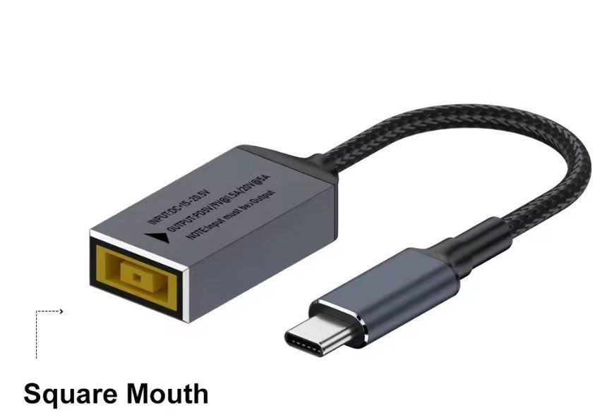 Caricabatterie: Laptop Charging Cable Square PD 100W DC to Type C Converter – Usato da Payerne venduto da ton_xsh2