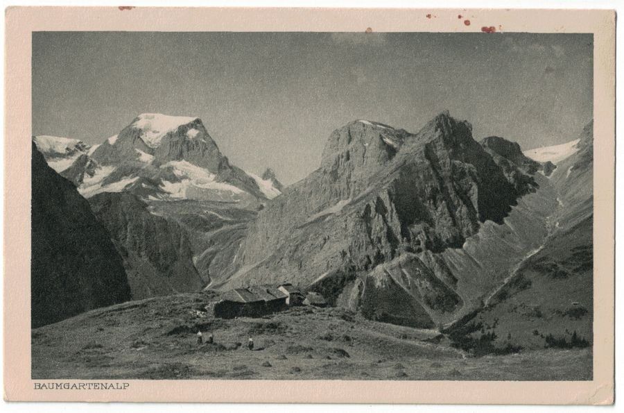 Cartoline postali: Baumgartenalp, um 1920 – Usato da Frauenfeld venduto da POML