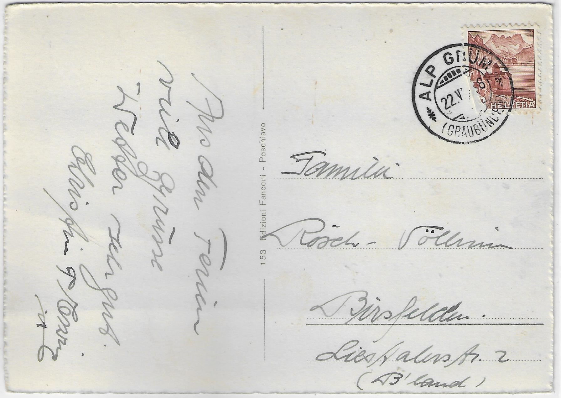 Cartoline postali: Poschiavo - Generalansicht – Usato da Ettingen venduto da Kartenplanet 1