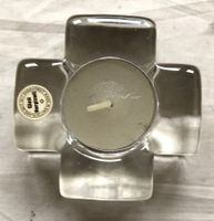 Glas - Teelicht - Schweizerkreuz von Glasi Hergiswil