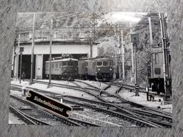 BLS Lokomotiven im Depot Brig - 1975 - Foto BLS