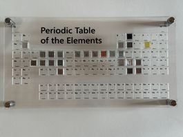 Periodensystem 33 x 18 cm komplett mit 24 Elementwürfeln!