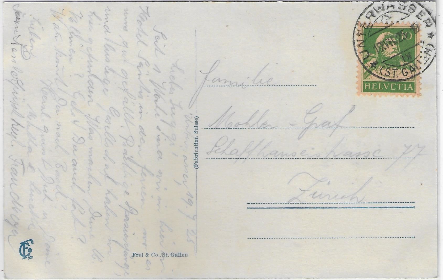 Cartoline postali: Unterwasser - Hotel Säntis – Usato da Ettingen venduto da Kartenplanet 1