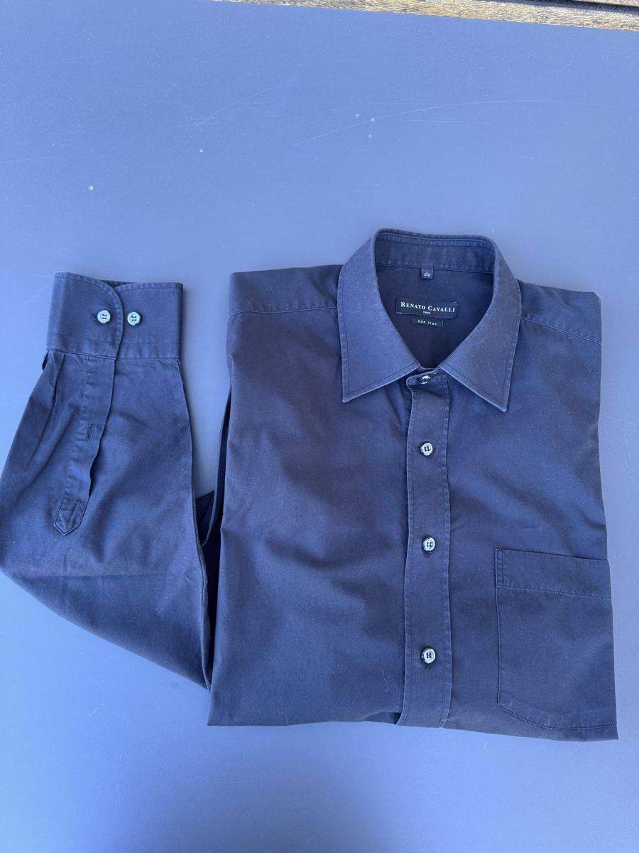 Roberto Cavalli Camicie: Renato Cavalli Hemd schwarz, Gr.41/42 – Usato da Thun venduto da Pfausi1966 1