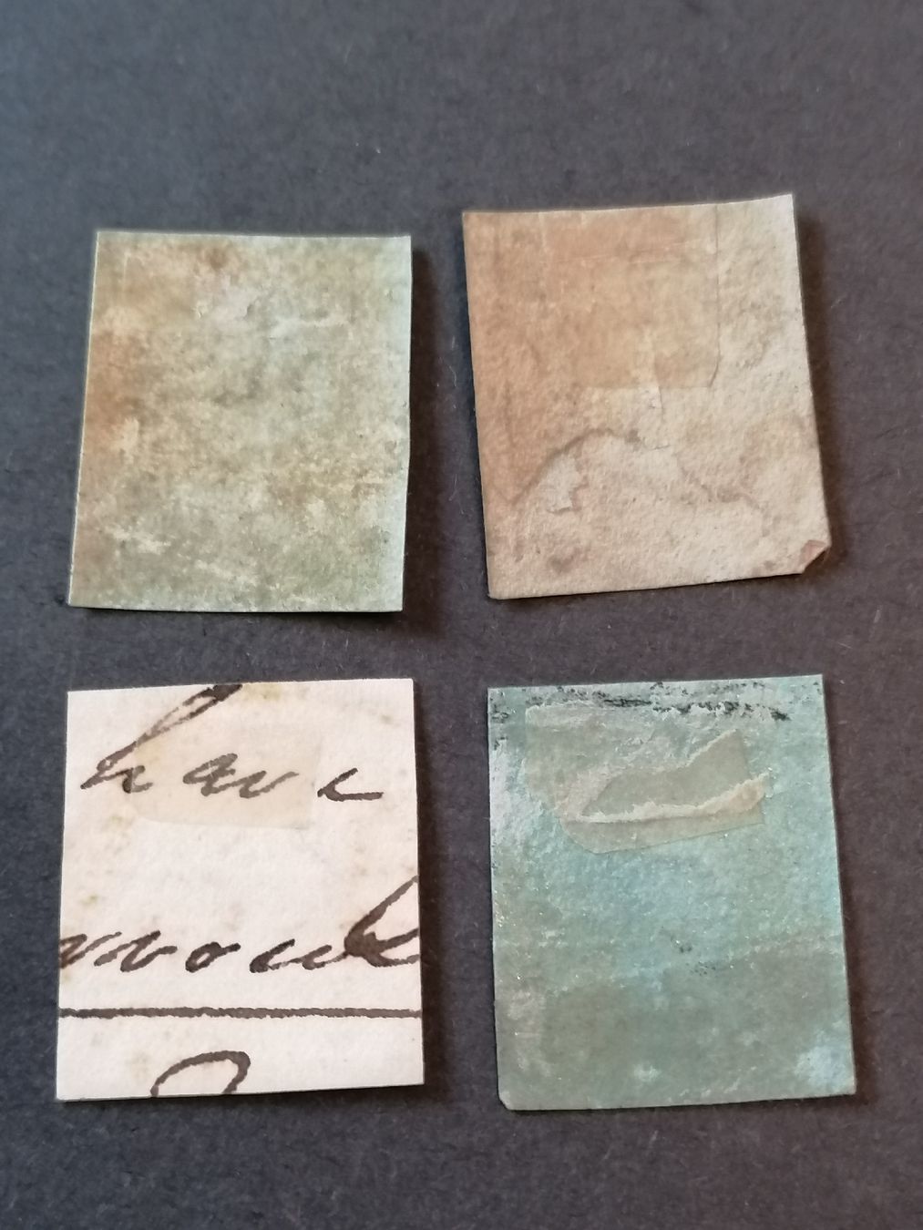 Alle Briefmarken: 4mal One Penny red 1841  – Gebraucht aus Happerswil von tschergi 1