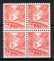 1936 Landschaftsbilder Nr.205Az im 4er-Block **