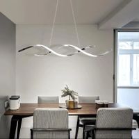 Nordic Snake Pendant Lamp – Silver – Dimmable LED