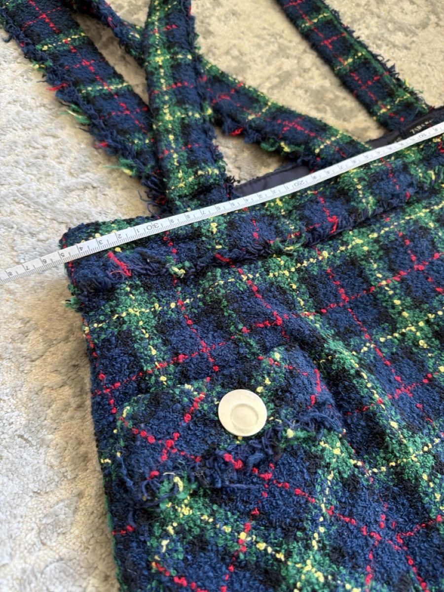 Zara Gonne: Zara Basic Trägerrock, Gr. XS, Karo-Muster, Top Zustand! – Nuovo (secondo la descrizione) da Zurich venduto da kat_dcy5 1