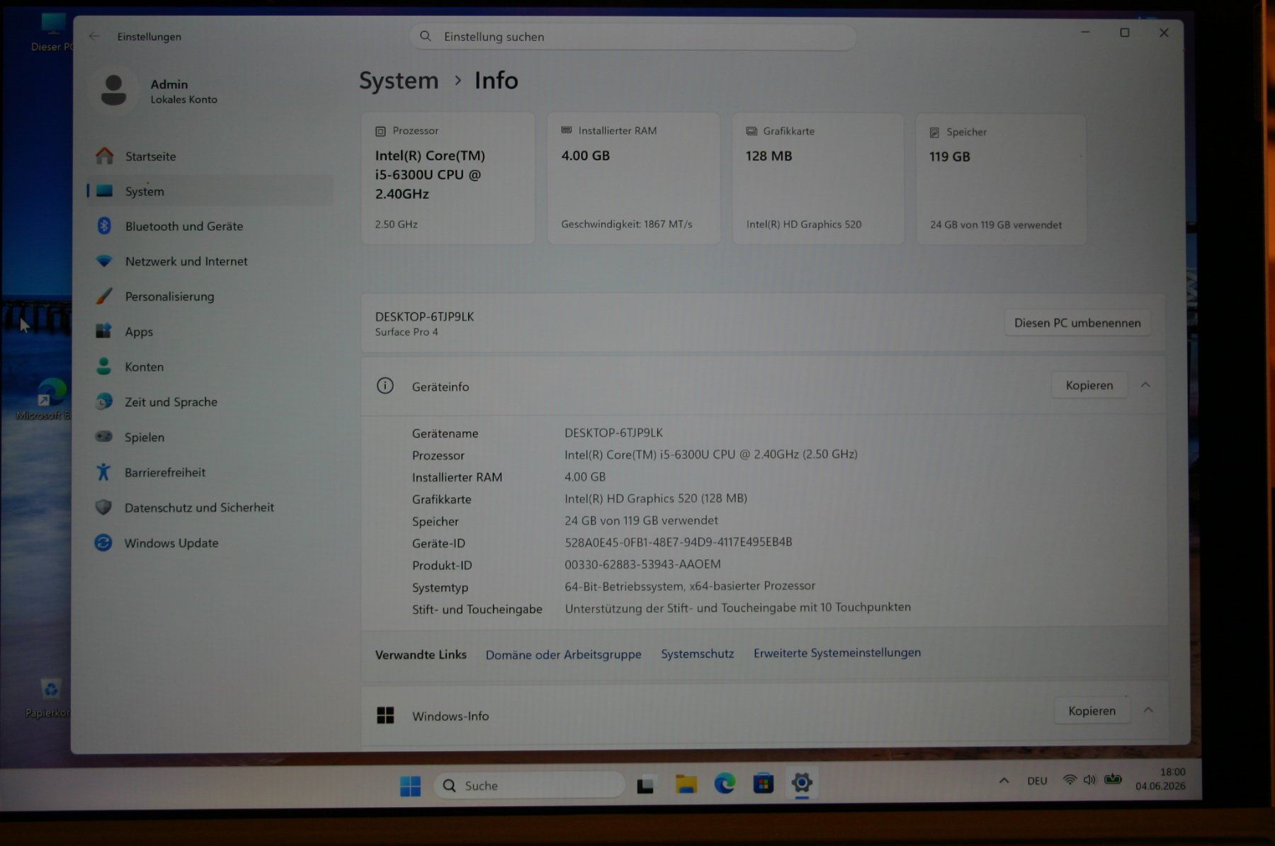 Microsoft Notebooks: Microsoft Surface Pro I5 mit Windows 11 – Gebraucht aus Stettlen von Bigjm 2