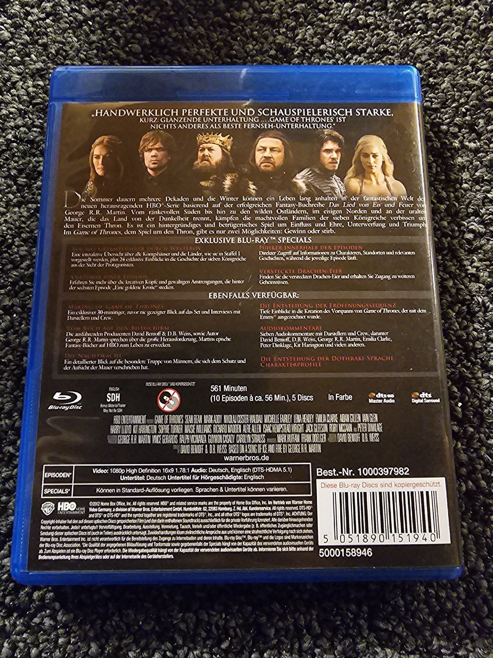 Tutti i DVDs: Game of Thrones - Staffel 1 - Blu-ray  – Usato da Ruswil venduto da jan_bxl5 1
