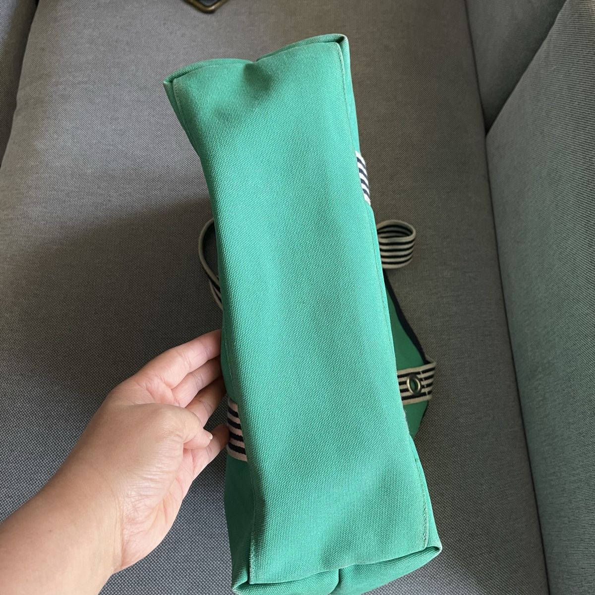 Lacoste Borse: Grüne Lacoste Canvas Shopper Tasche, – Nuovo (secondo la descrizione) da Bern venduto da dek_7bjd 9