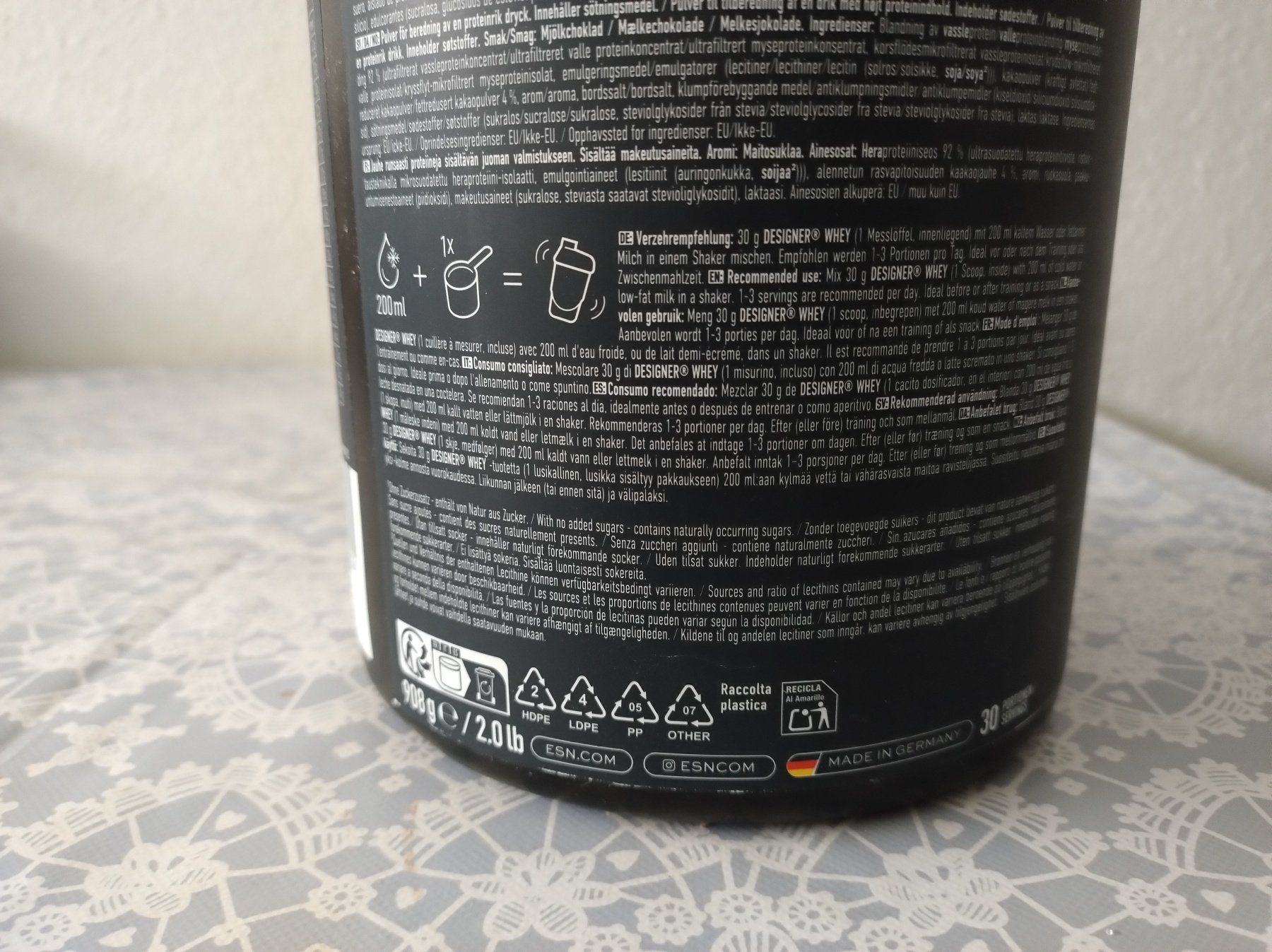 Esn Cibi & Specialità: ESN Designer Whey – Usato da Effretikon venduto da VanPersie 2