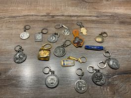 Diverse Schlüsselanhänger Sammlung, viele Vintage Teile